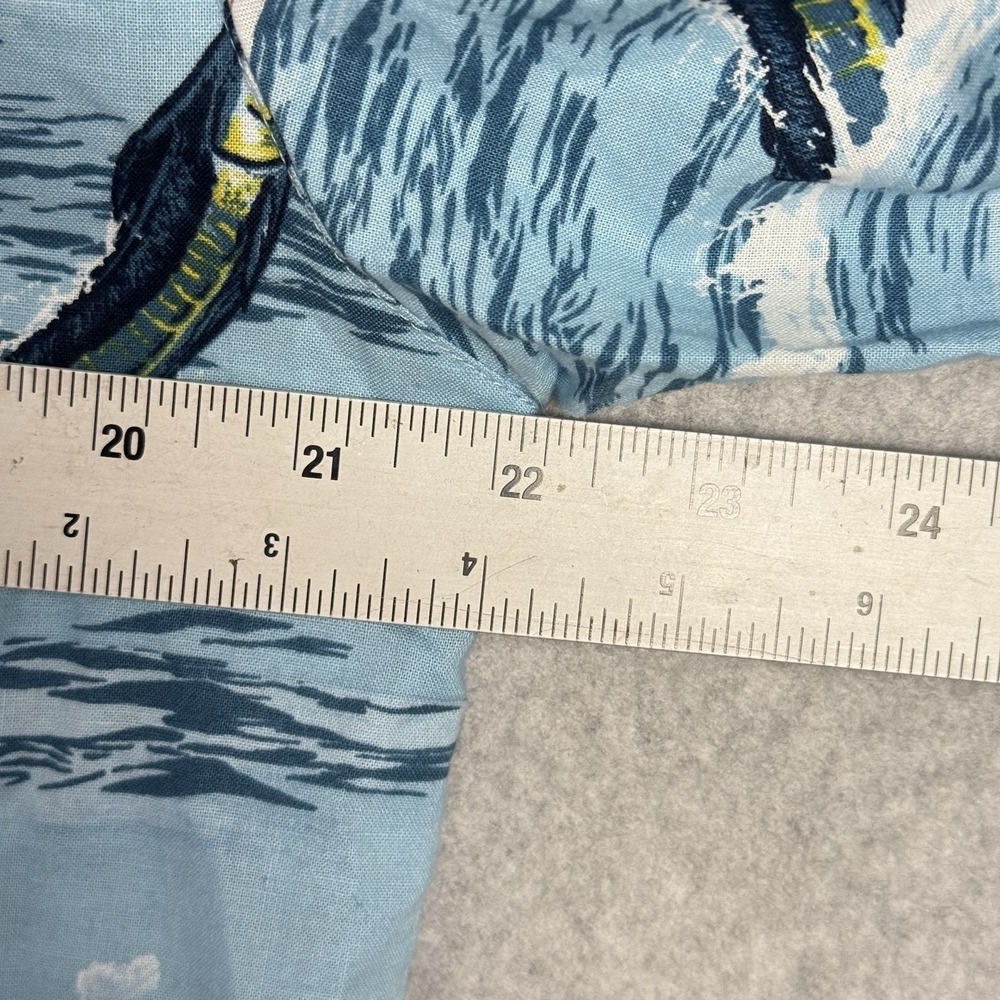 Clearwater Outfitters Short Sleeve Button Down Nautical Fishing Marlin Shirt L - Picture 8 of 10